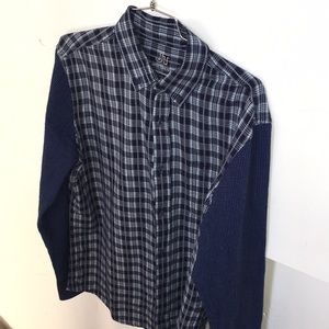 Jack Threads - M Two Tone Material Blue Plaid